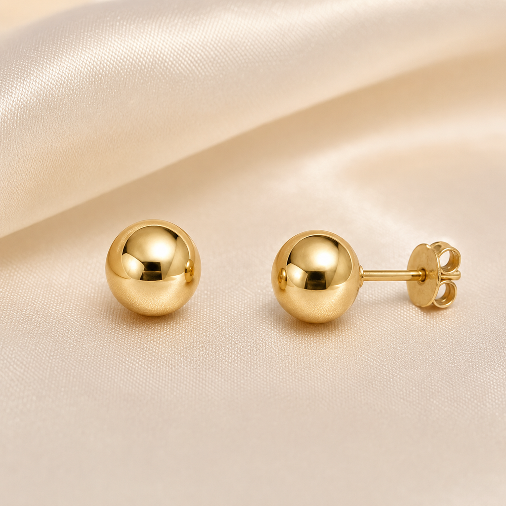 Dormilonas Tipo Bola en oro 14K