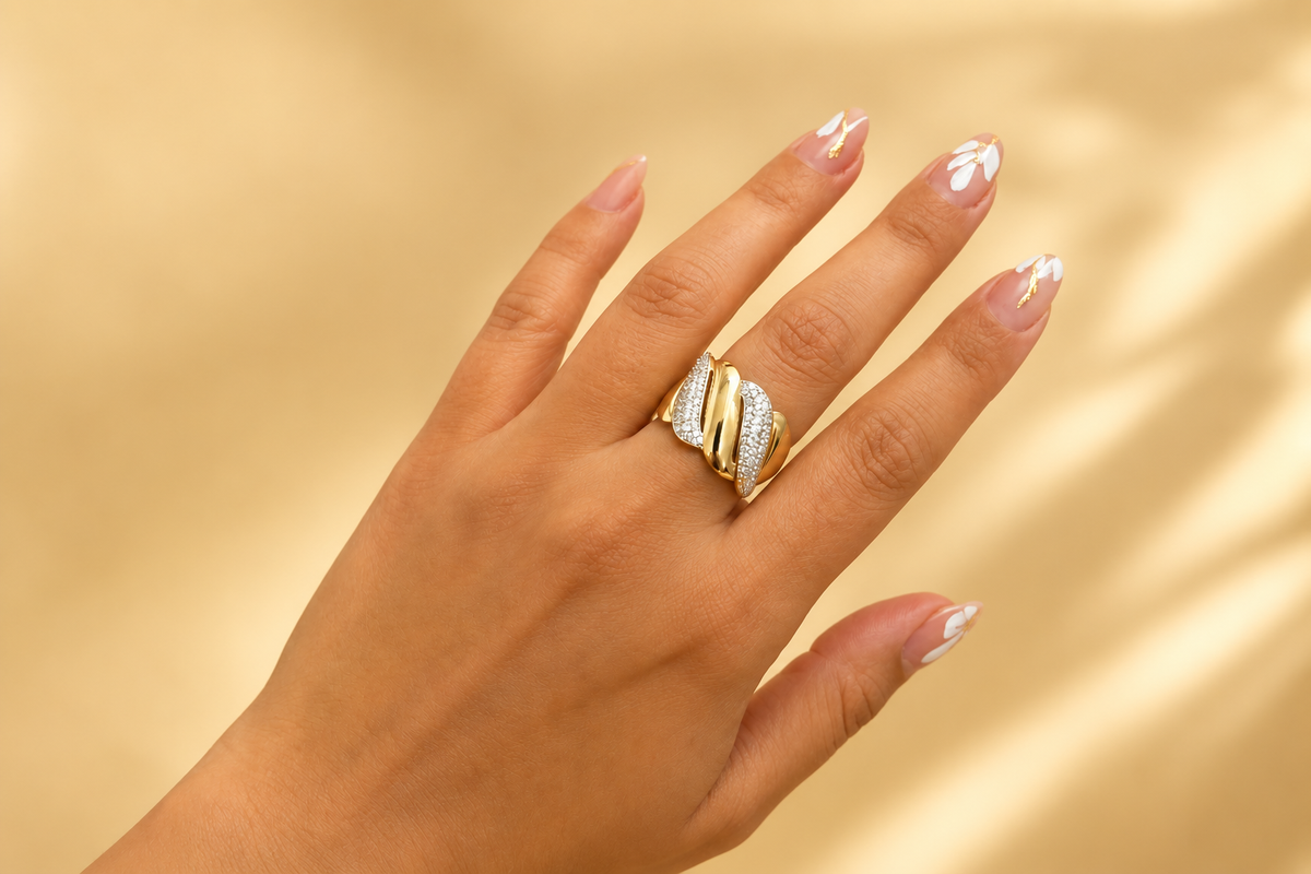 Anillo en oro 10k