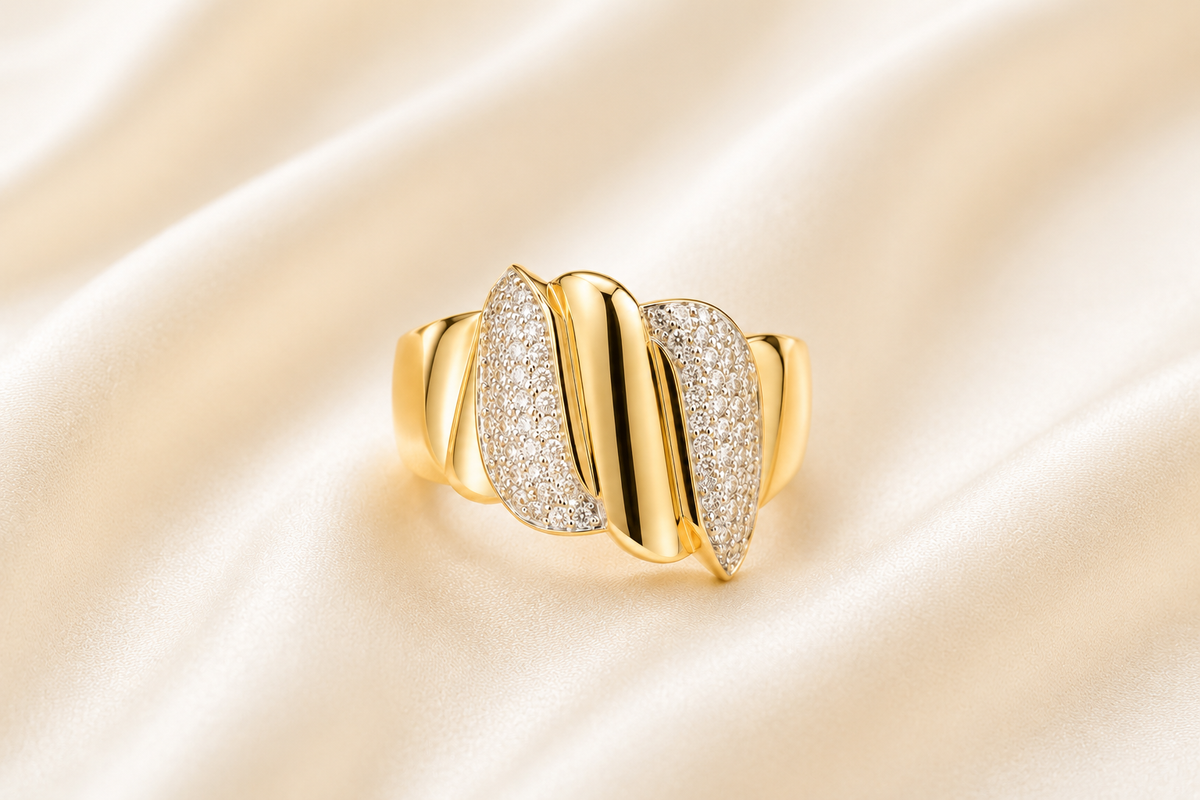 Anillo en oro 10k