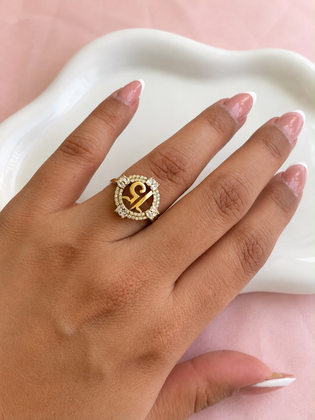 Anillo Número 15 con Circonias